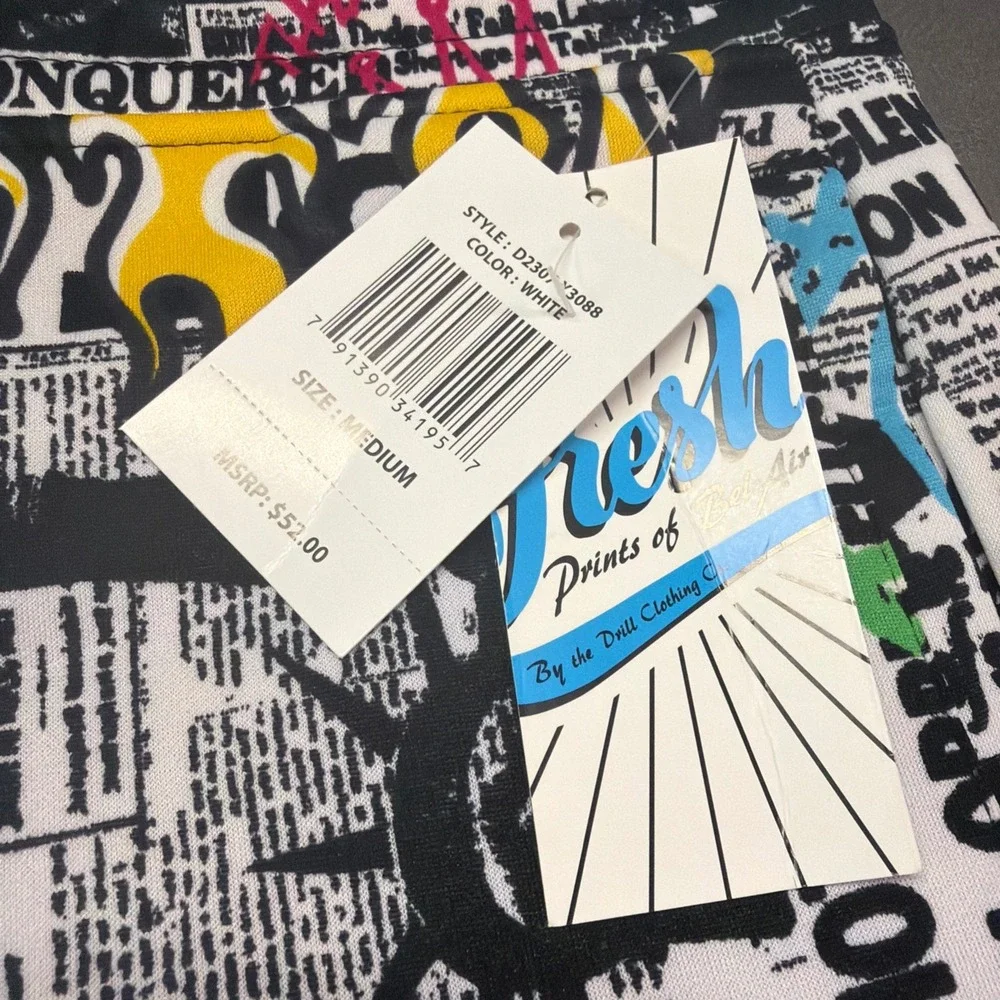 Men's Graphic Board Shorts Swim Trunks Size M| New With‎ Tags